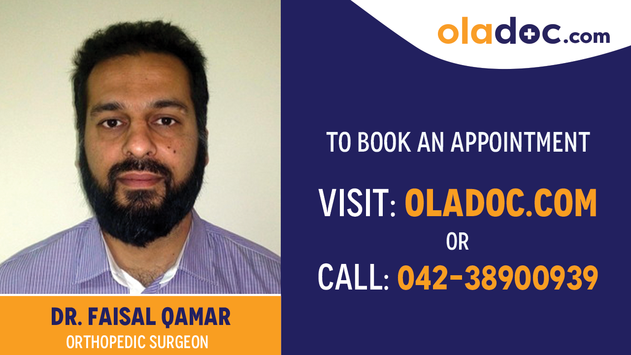 Book appointment with Dr. Faisal Qamar-best Orthopedic Surgeon in Lahore